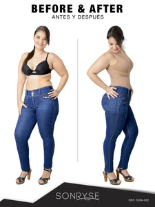 Fajas SONRYSE 052 | Colombian Full Body Shaper for Post Surgery with Built-in Bra | Butt Lifting Effect and Tummy Control - Pal Negocio