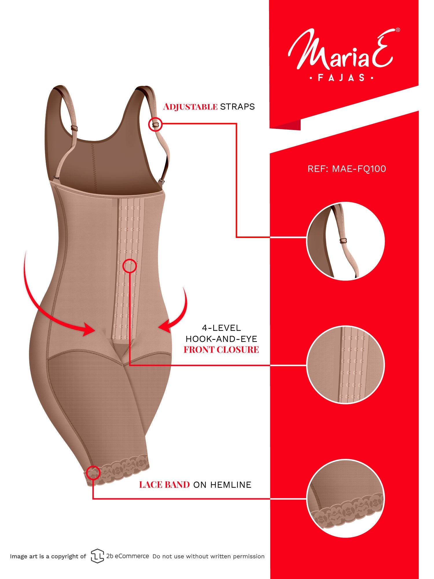 Post Surgery Body Shaper FQ100 - Nicky's Fajas