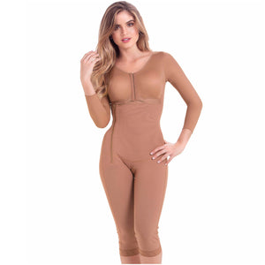 Postoperative Full Faja with Sleeves 9292 - Nicky's Fajas