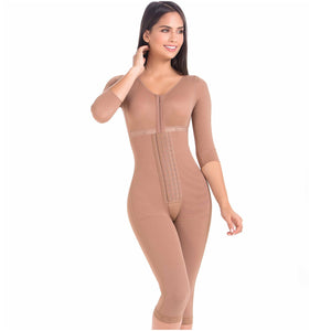 Full Body Shapewear with Sleeves Post surgery 9562