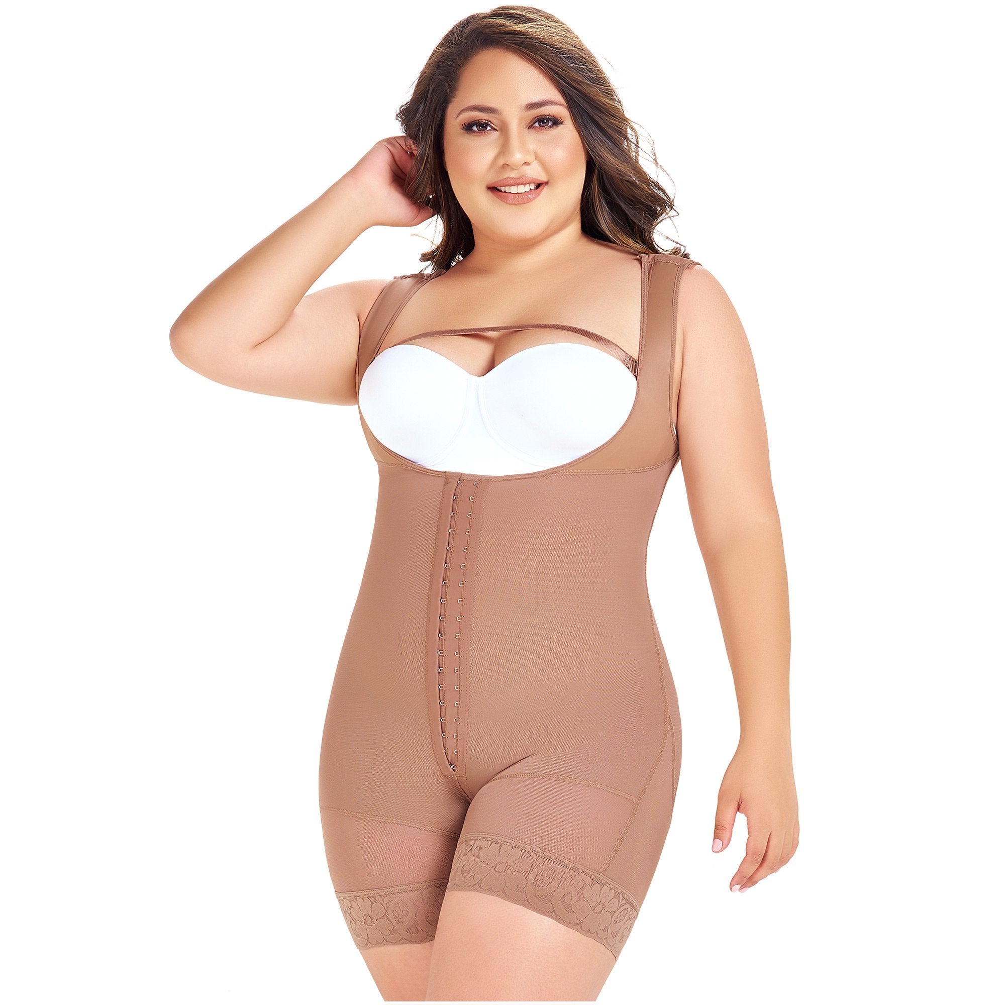 Fajas MaríaE FQ105  Post Surgery Shapewear with Over Bust Strap