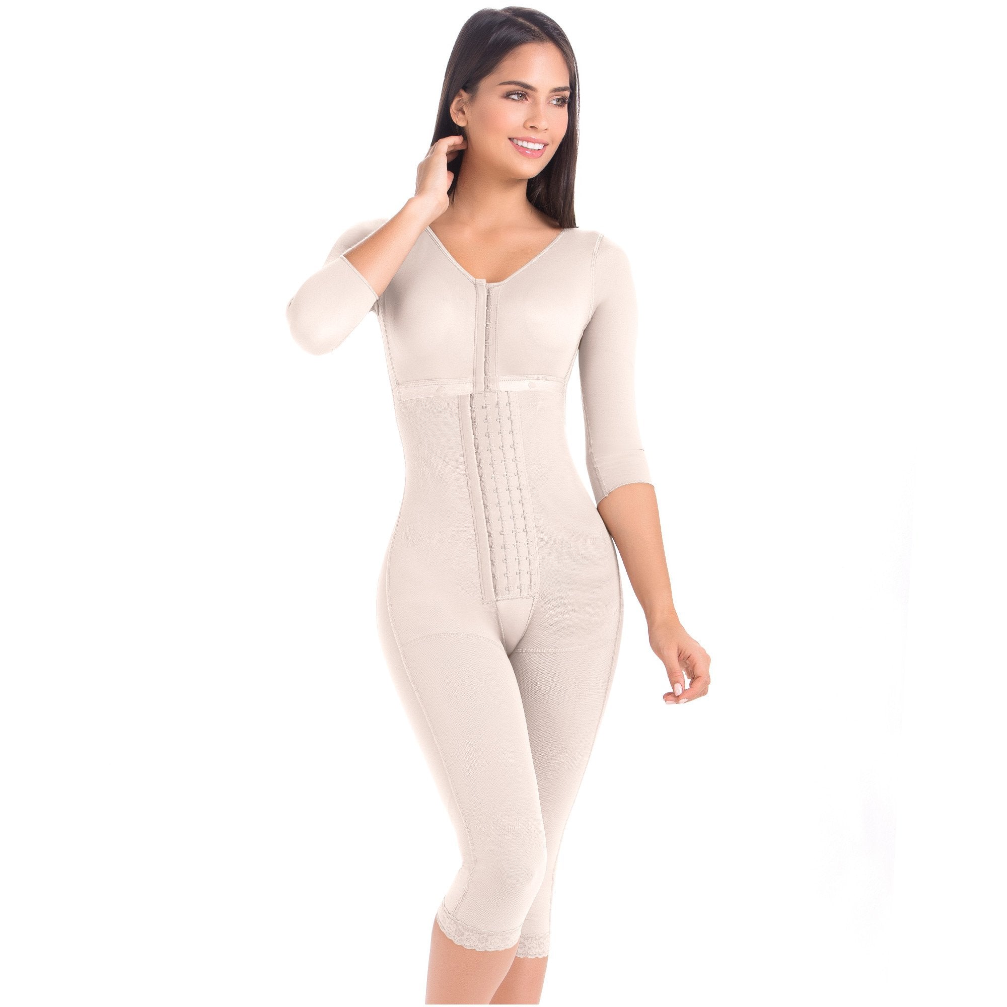 Full Body Shapewear with Sleeves Post surgery 9562