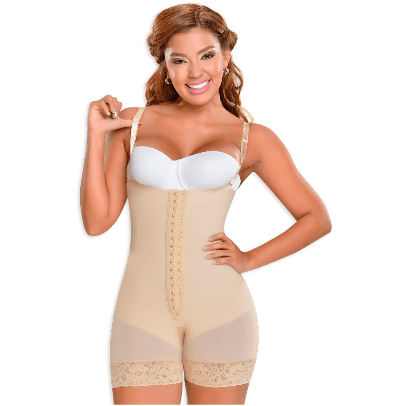 Strapless Mid Thigh Body Faja MYD0066