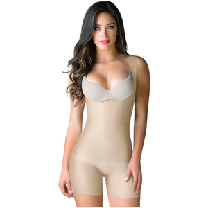 ROMANZA 2033 | Women Tummy Control Shapewear  | Open Bust & Mid Thigh - Pal Negocio