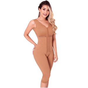 Fajas SONRYSE 052 | Colombian Full Body Shaper for Post Surgery with Built-in Bra | Butt Lifting Effect and Tummy Control - Pal Negocio