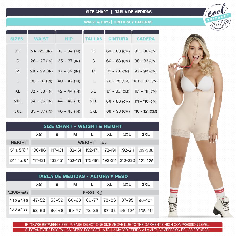 Colombian Bodysuit TR96ZF - Nicky's Fajas