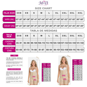 Fajas MYD 0120 Women's Full Bodysuit Body Shaper with Bra / Powernet - Pal Negocio